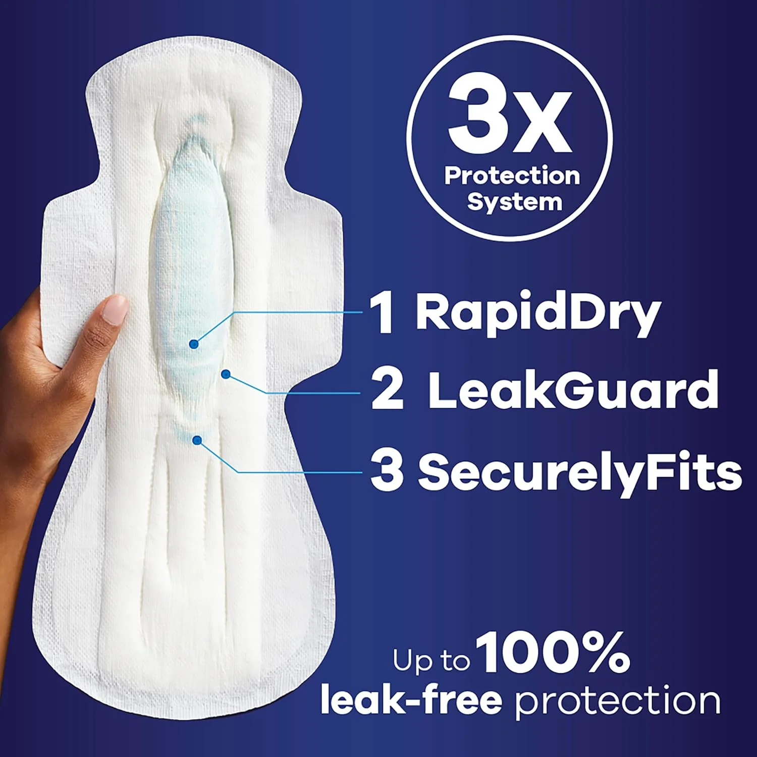 Always Maxi Pads with Wings Extra Heavy Overnight I Size 5 36 Count - Image 2