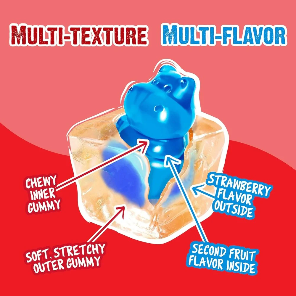 Amos Juicy Drop Gummy Mystery Cube Original Peg 5oz (142g) - Image 3