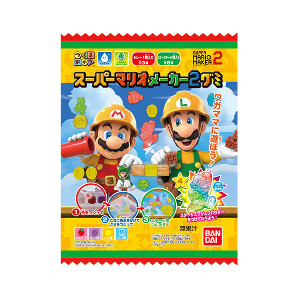 Bandai Super Mario Maker Gummy DIY Japanese Candy Kit 24g