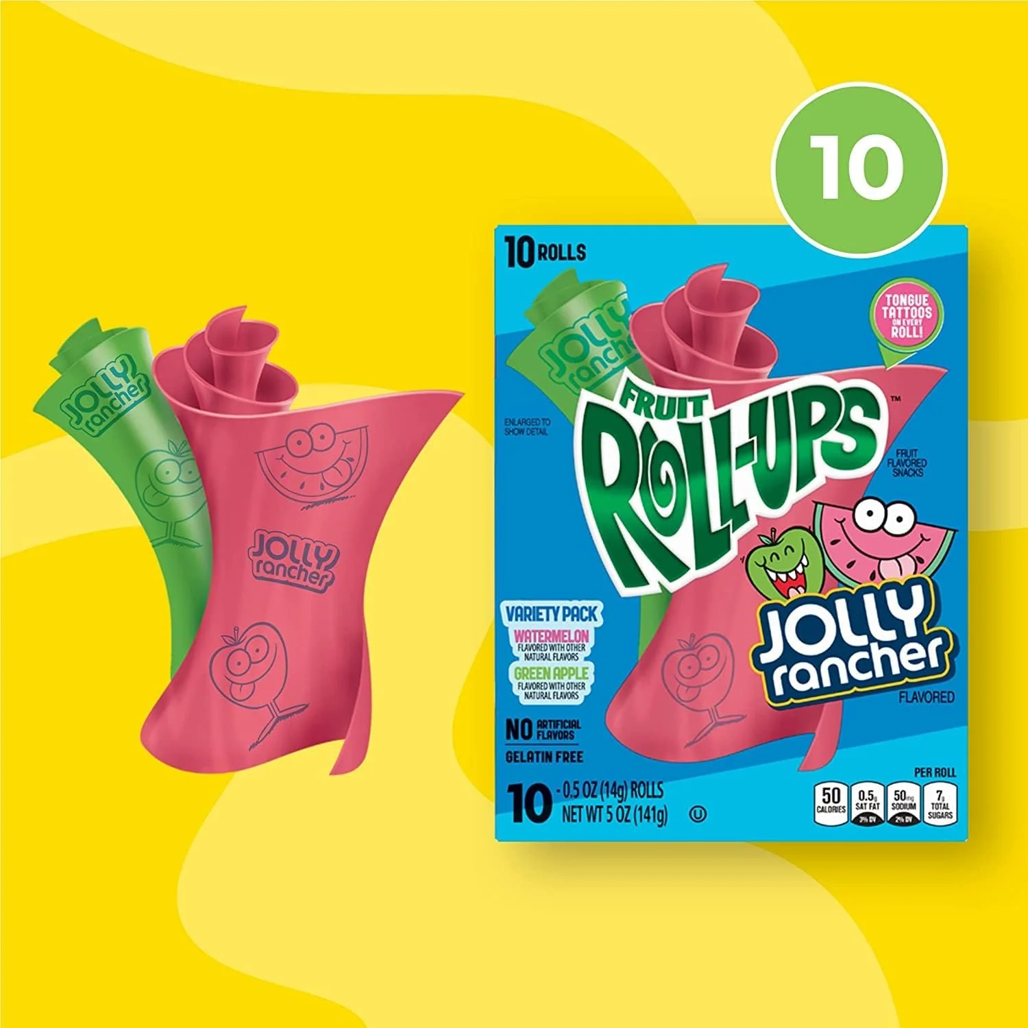 Betty Crocker Fruit Roll ups Jolly Rancher 5oz (141g) - Image 3