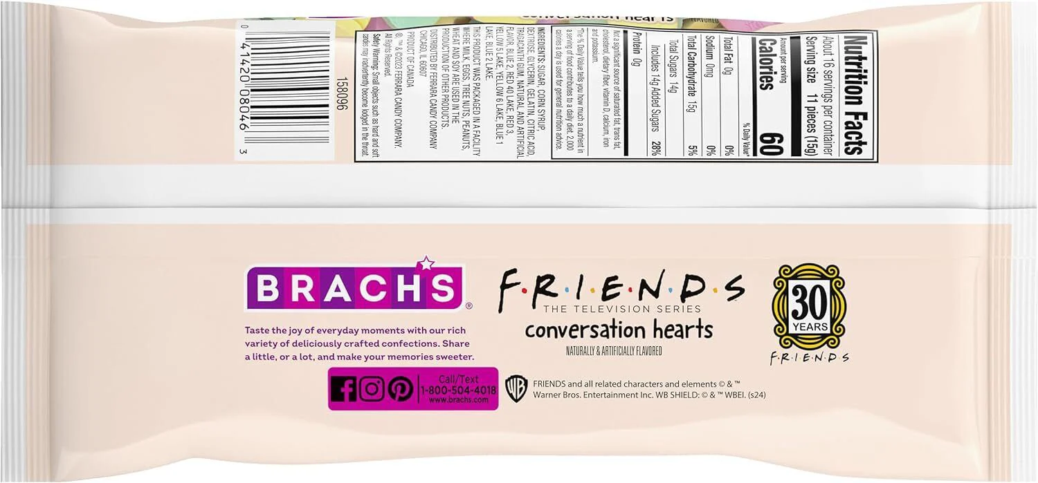 Brachs FRIENDS Conversation Hearts 8.5oz (241g) - Image 3