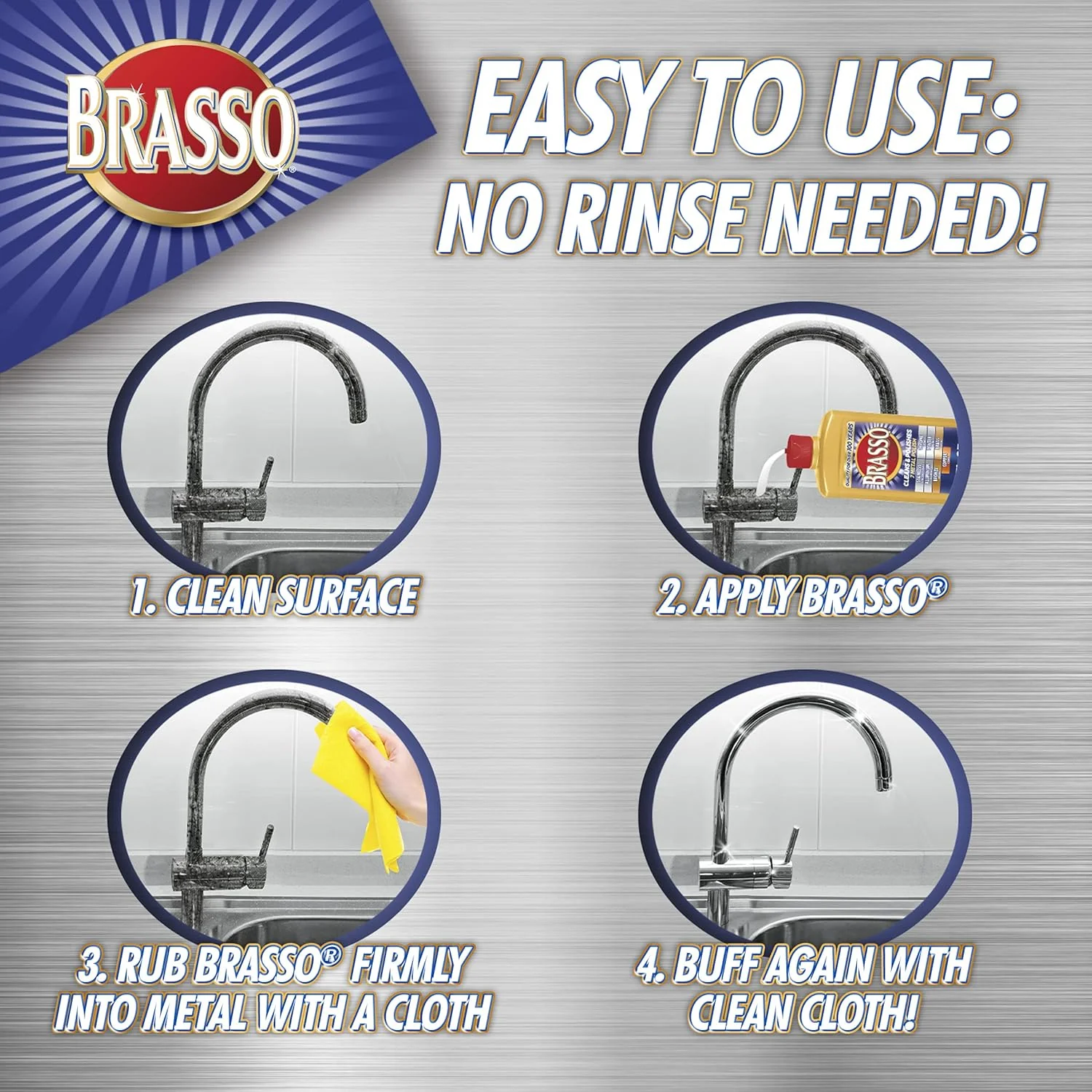 Brasso Multi-Purpose Metal Polish 8oz (236ml) - Image 4