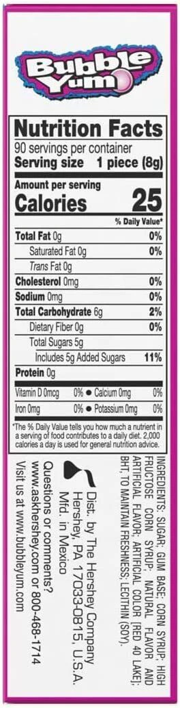 Bubble Yum Gum Original 1.4oz (40g) - Image 3