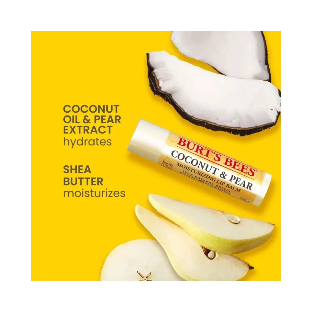 Burt's Bees Superfruit Moisturizing Lip Balm 4x0.15oz (4.25g) - Image 6