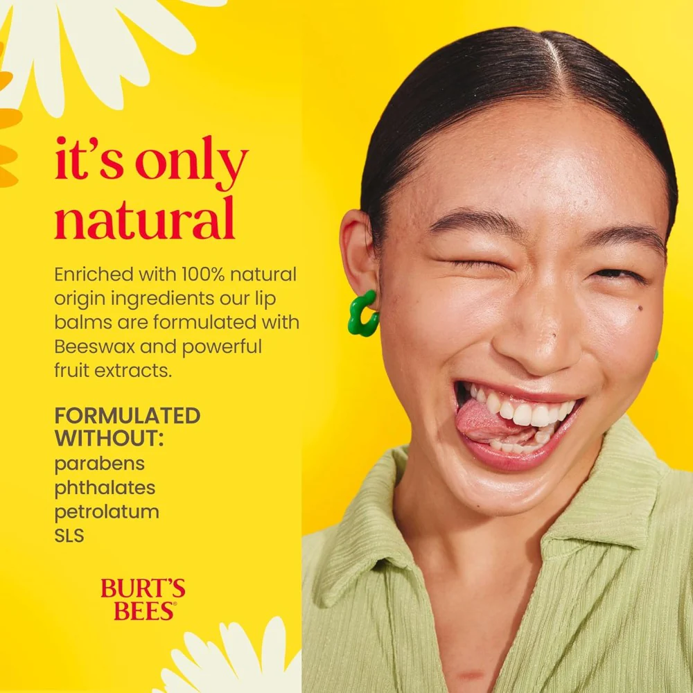 Burt's Bees Vanilla Bean Moisturizing Lip Balm 2x0.15oz (4.25g) - Image 4
