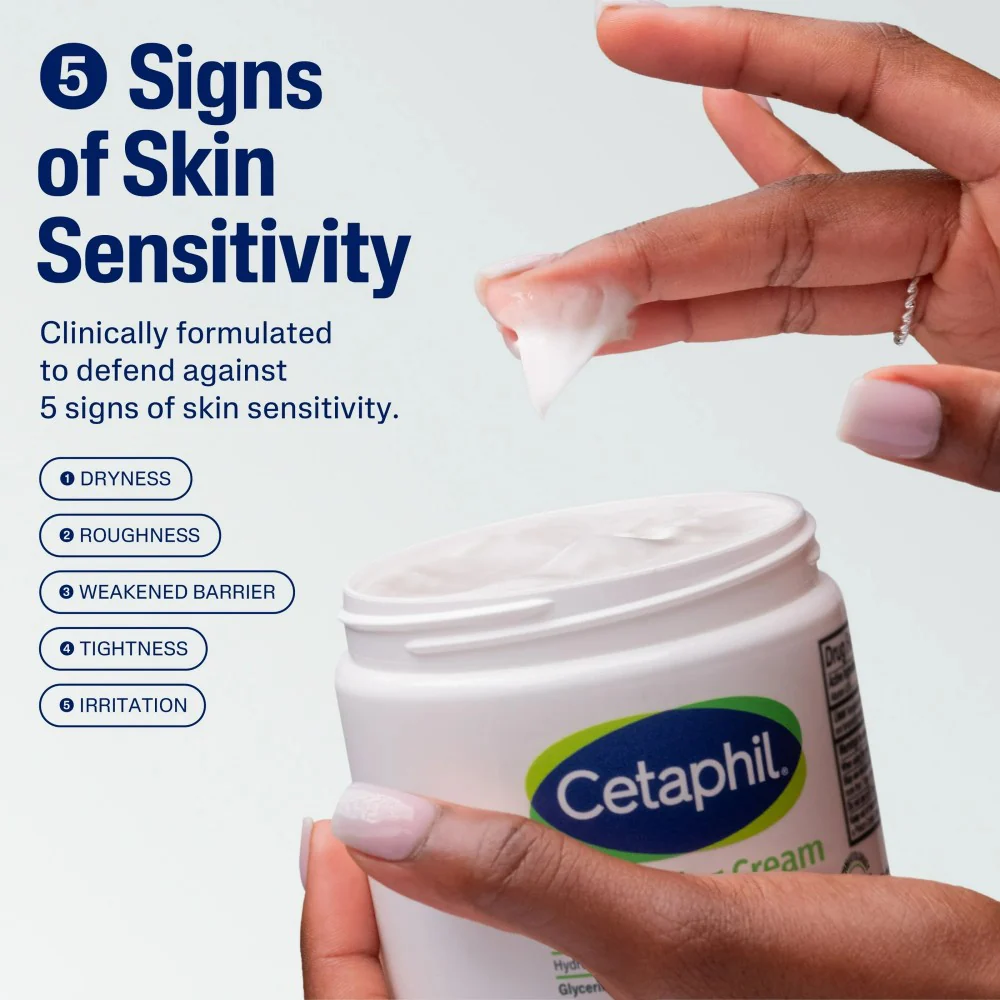 Cetaphil Moisturizing Cream Very Dry/Sensitive Unscented 16oz - Image 4