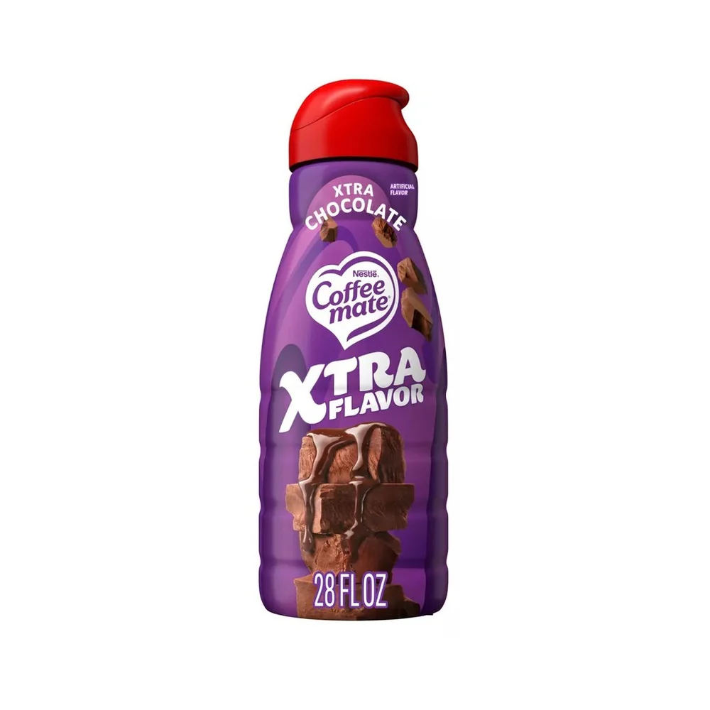 Coffee Mate Xtra Chocolate Flavour Liquid Non-Dairy Coffee Creamer 28oz (828ml) Best Before 08/12/2025