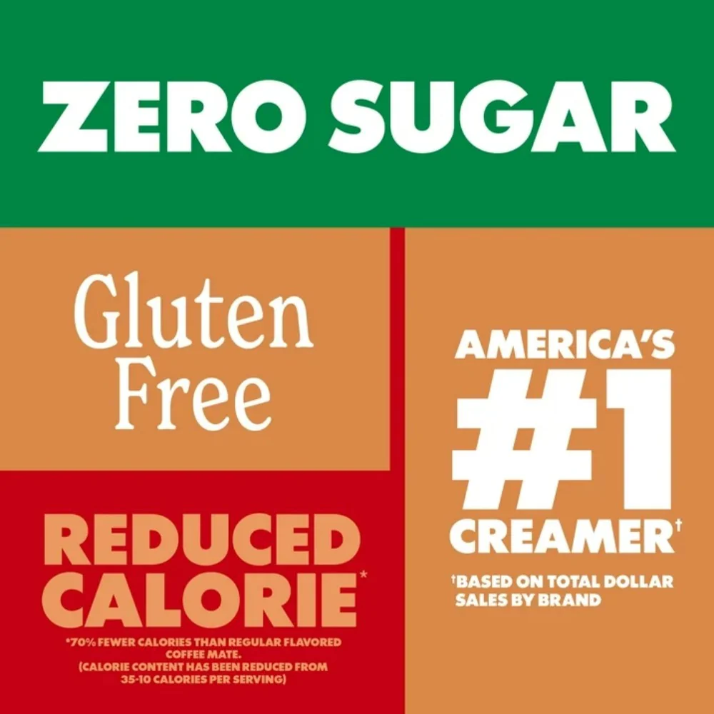 Coffee Mate Zero Sugar Cookie Butter Flavour Liquid Coffee Creamer 16oz (473ml) - Image 5