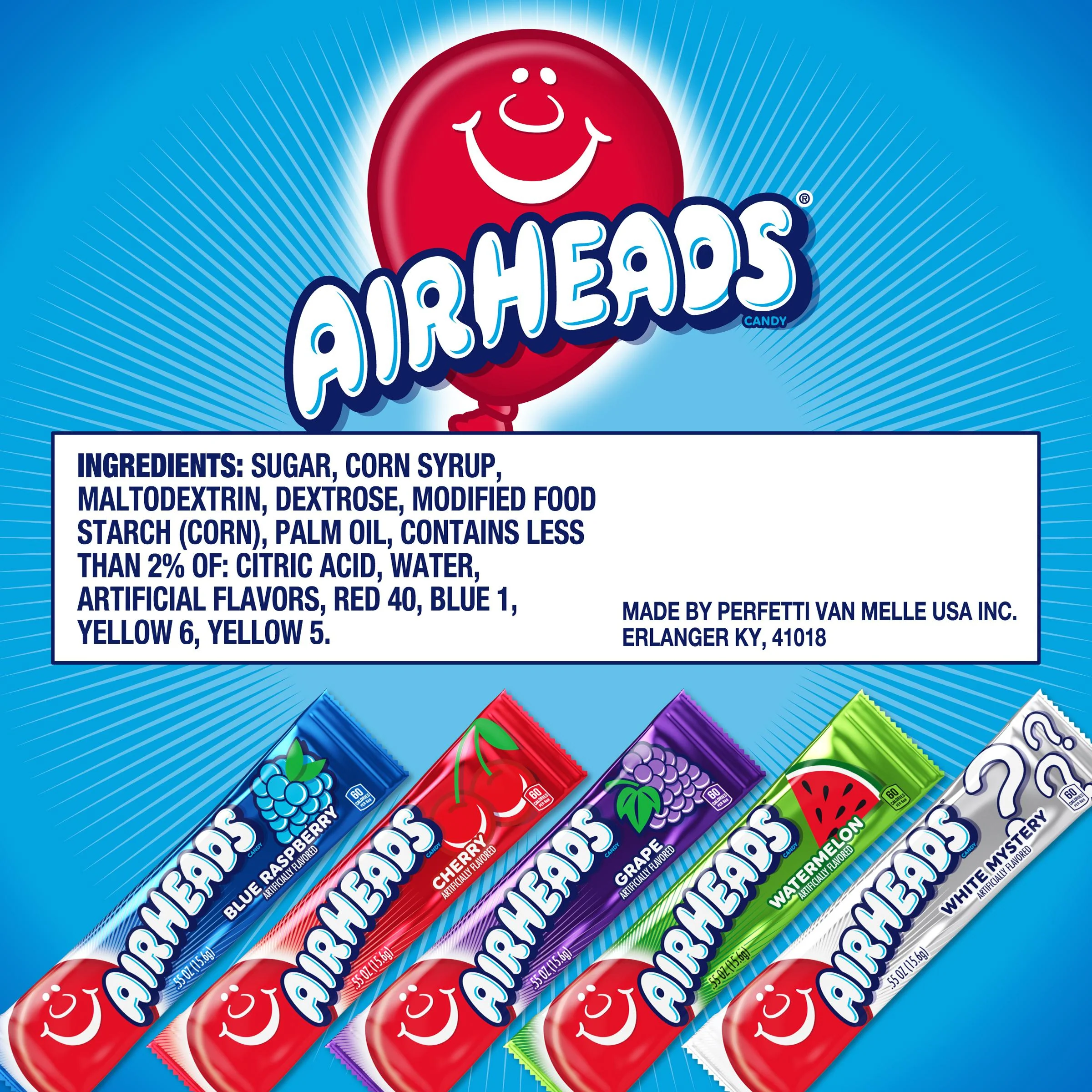 Airheads Assorted Flavours 5 pack 2.75oz (78g) - Image 3