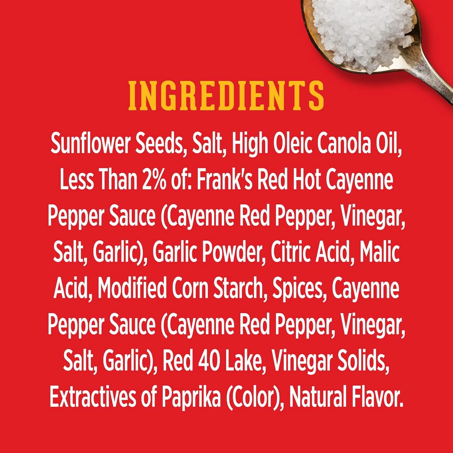 David's Jumbo Sunflower Seeds Franks Red Hot 5.25oz (149g) - Image 7