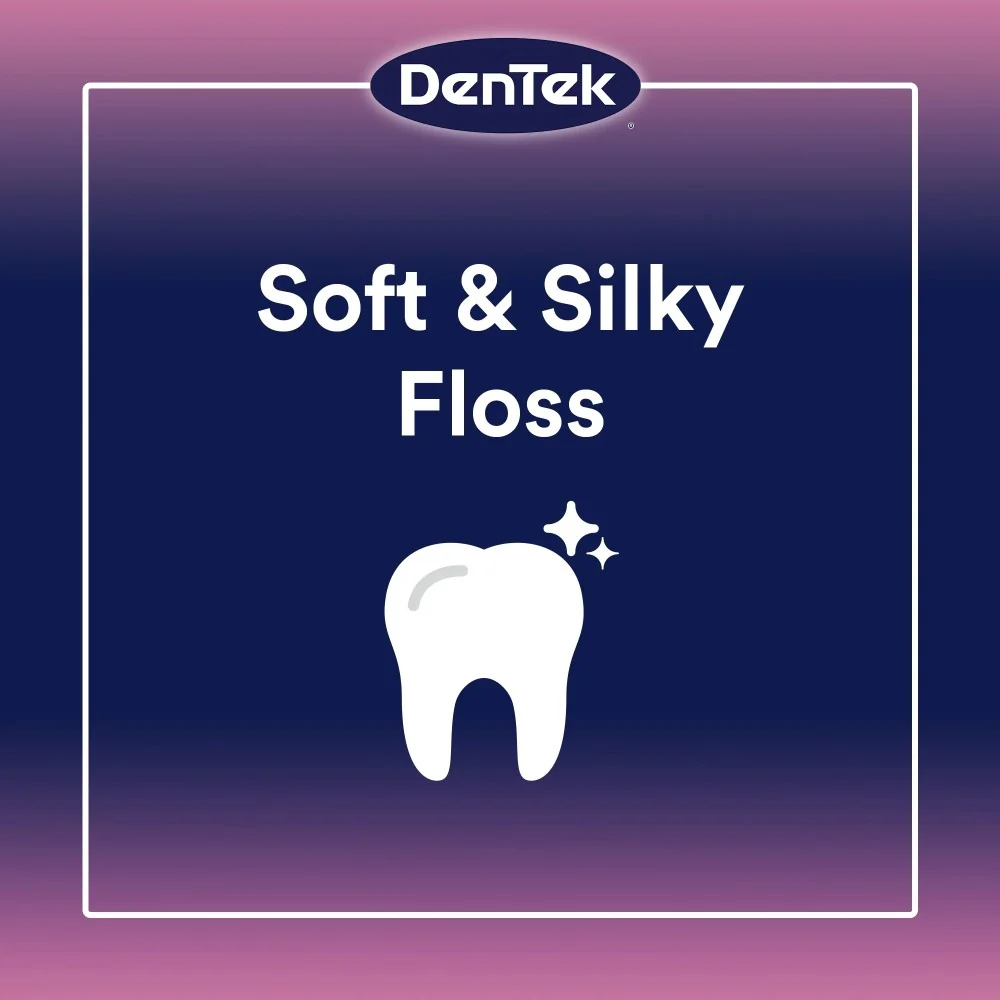 DenTek Comfort Clean Sensitive Gums Floss Picks, Soft & Silky Ribbon, 150 Count - Image 5