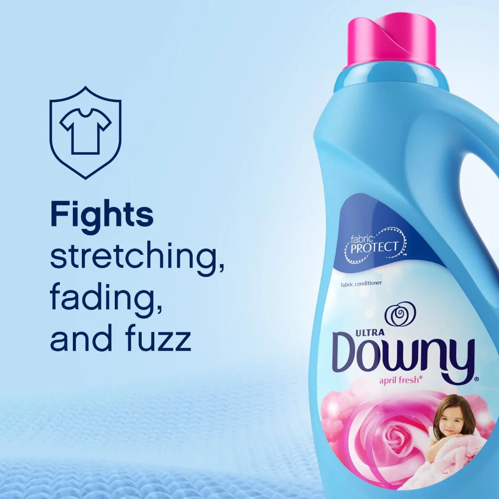 Downy Ultra Liquid Fabric Conditioner (Fabric Softener), April Fresh, 40 Loads, 34oz 1.02L - Image 2