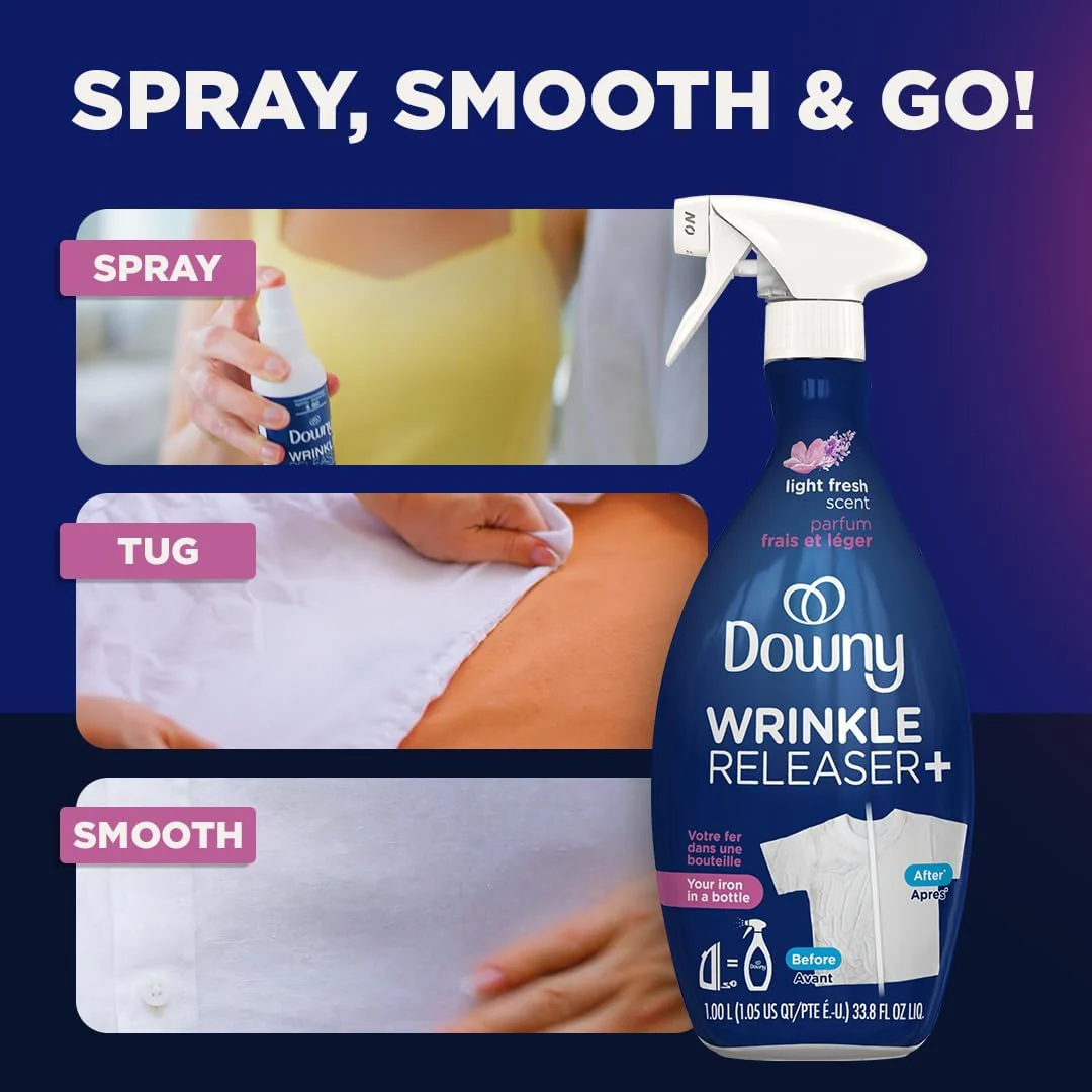 Downy Wrinkle Releaser Light Fresh Scent 33.8oz (1L) - Image 3