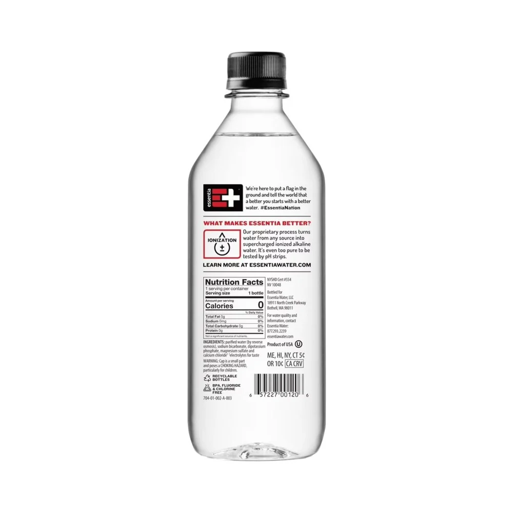 Essentia Ionized Water 20oz (591ml) - Image 2