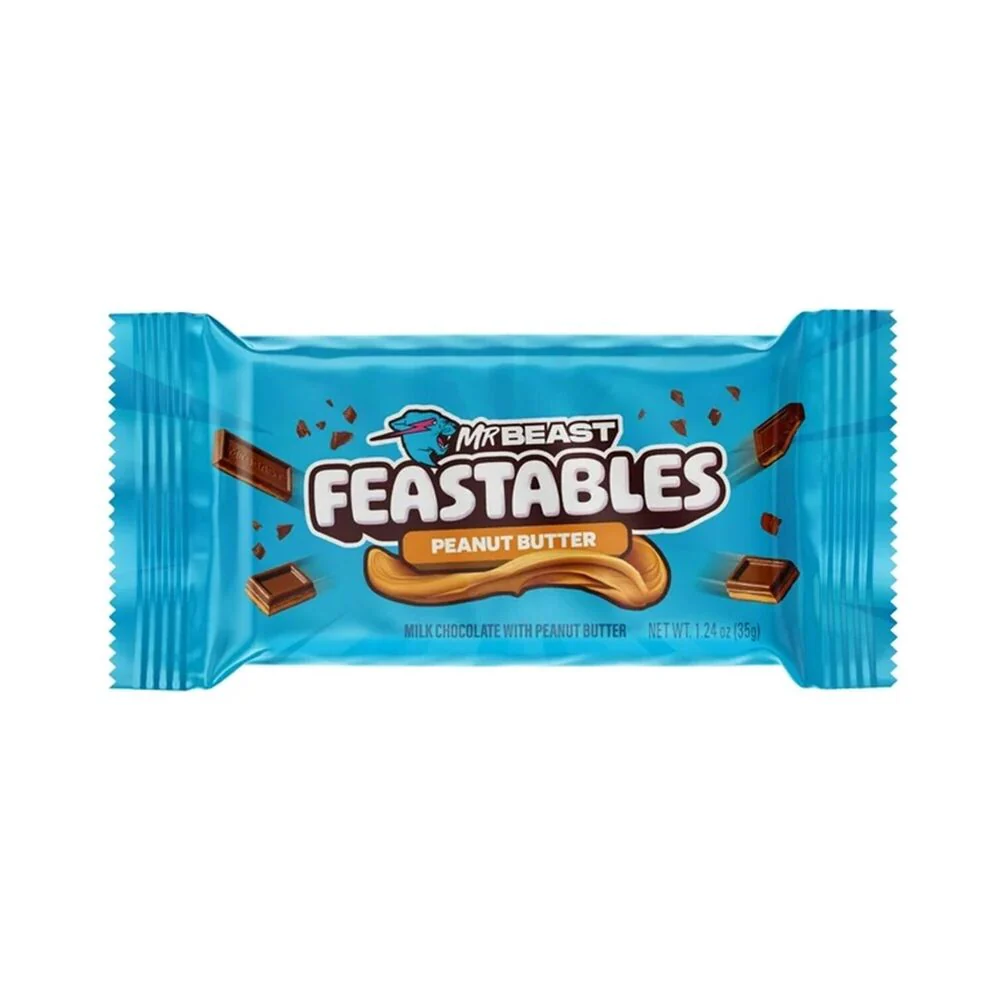 Feastbles Mr Beast Peanut Butter Chocolate Bar 35g