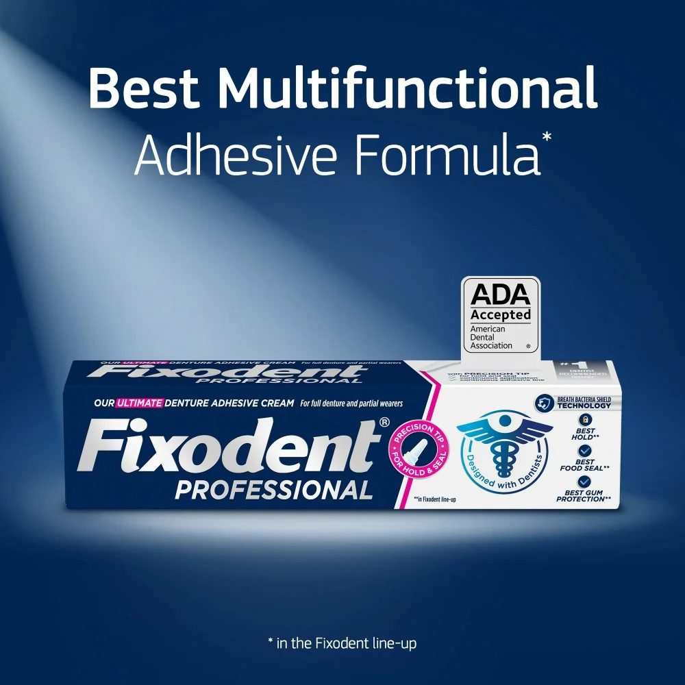 Fixodent Professional Denture Adhesive Cream 1.8oz (51g) - Image 3