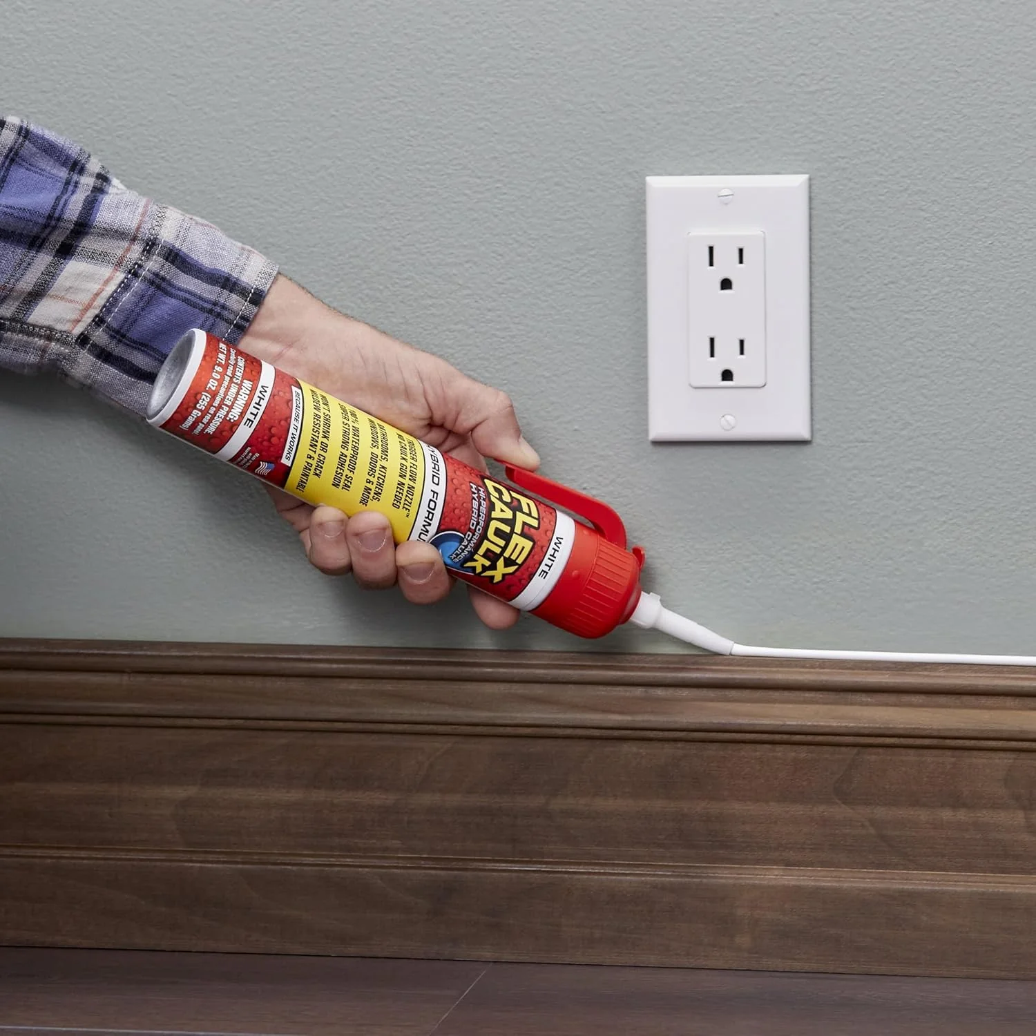 Flex Caulk White All Purpose White 9 oz Pressurized Can, Trigger Flow Nozzle 9oz (255g) - Image 7
