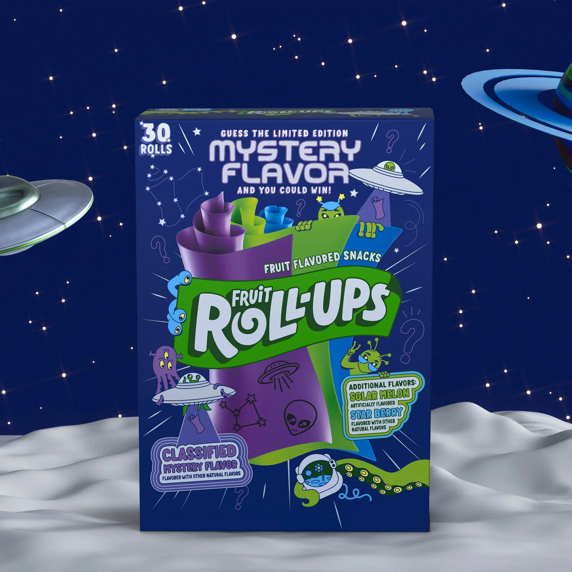 Fruit Roll-Ups Fruit Flavored Snacks, Mystery Flavor and Solar Melon, 10 ct - Image 6