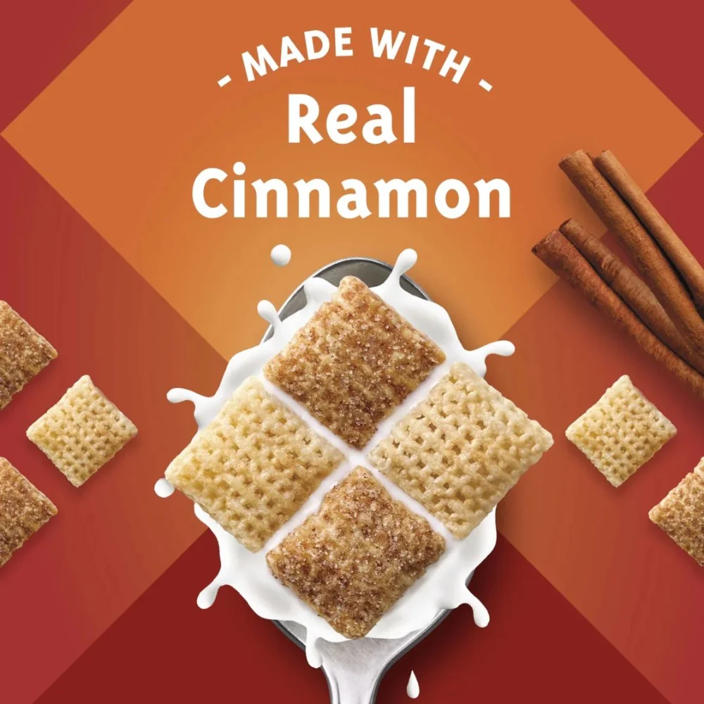 General Mills Chex Cinnamon Gluten Free Breakfast Cereal 12oz (340g) - Image 2