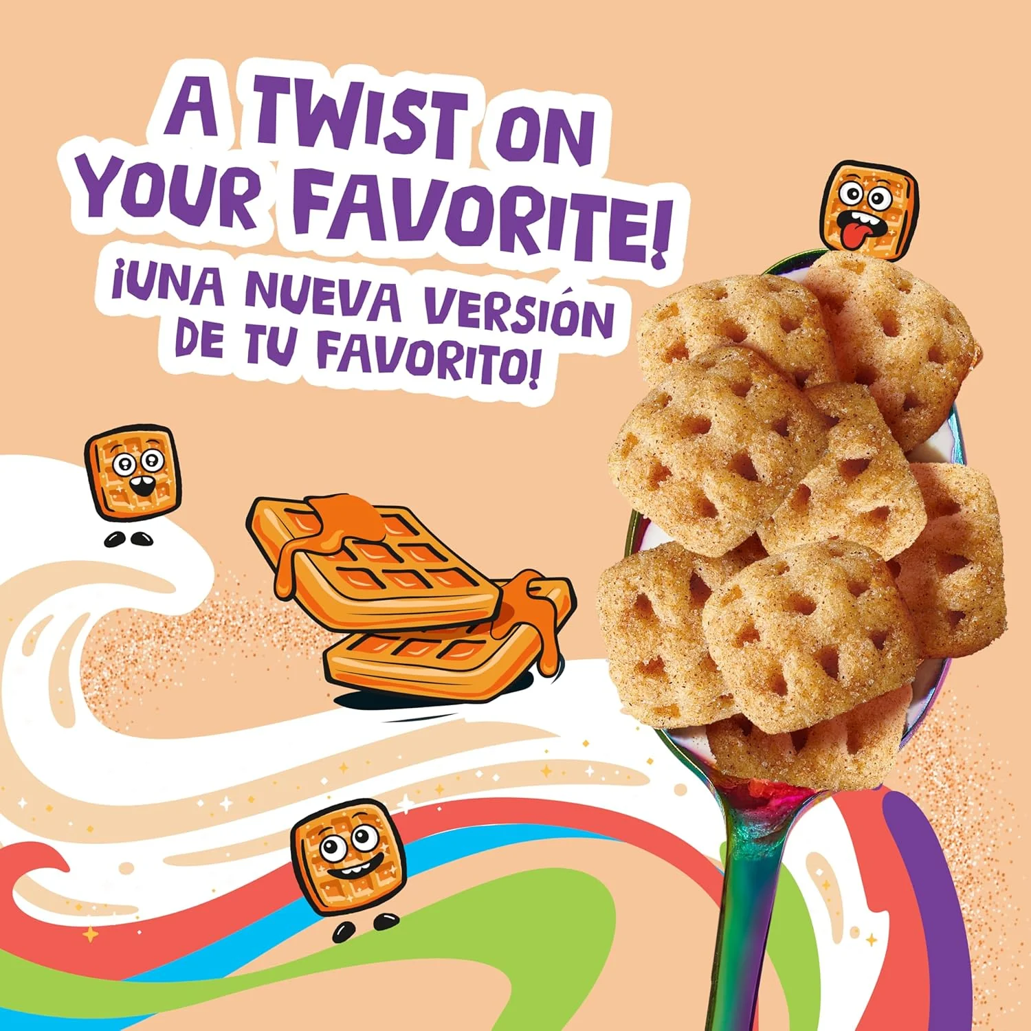 General Mills Cinnamon Toast Crunch Waffle Cereal 11.6oz (328g) - Image 2