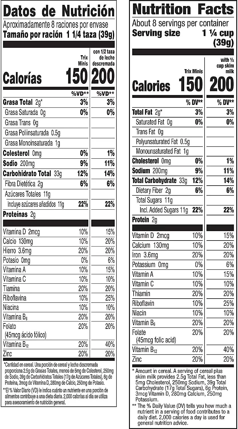 General Mills Trix Minis Cereal 10.8 oz (306g) - Image 5