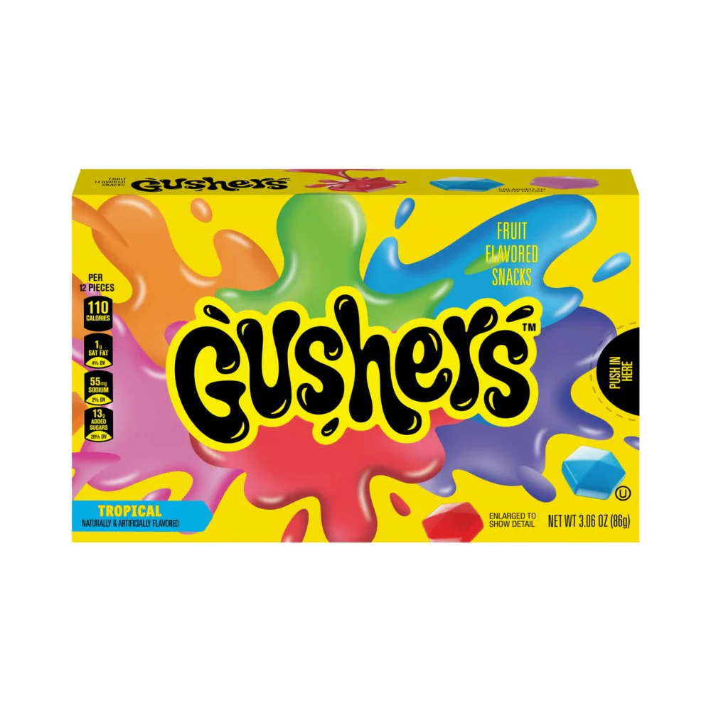 Gushers Tropical Fruit Flavoured Sweets Theater Box 3.06oz (86g) - Image 2
