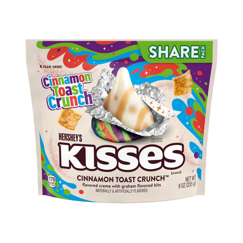 Hershey Kisses Cinnamon Toast Crunch Chocolate Share Pack 9oz (255g)