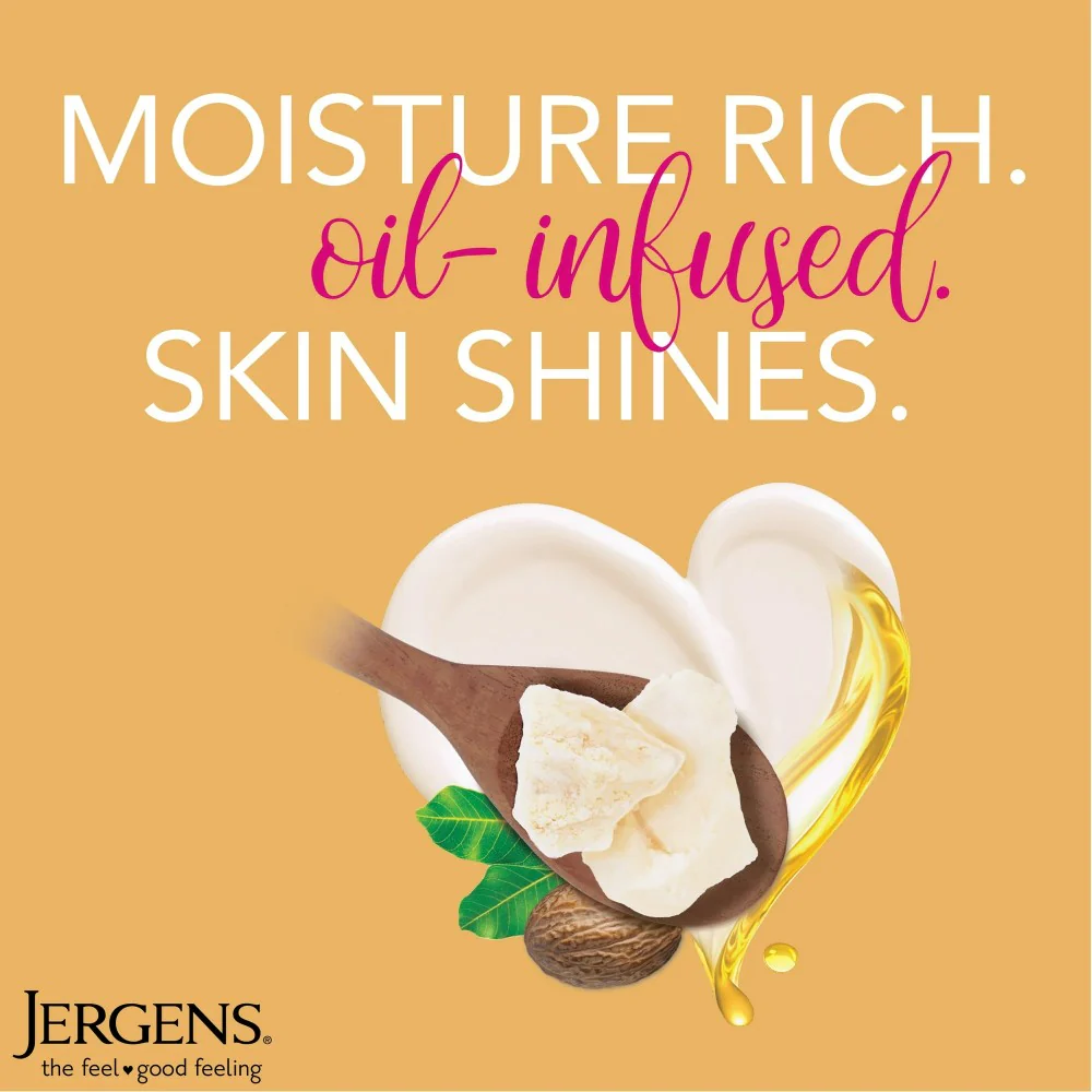 Jergens Moisturizer Shea Butter Hand and Body Lotion 16.8oz (496ml) - Image 5