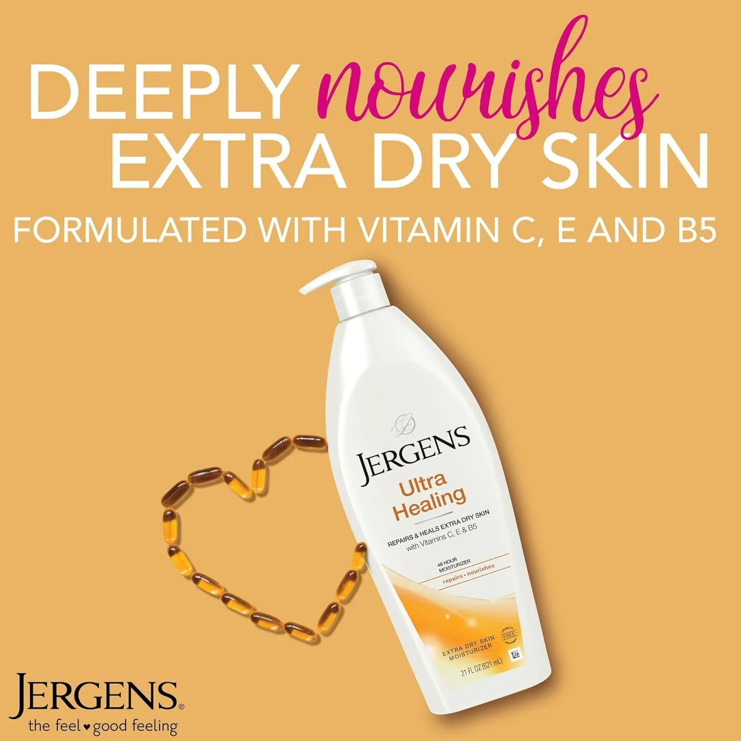 Jergens Ultra Healing Extra Dry Skin Moisturizer 21oz (621ml) - Image 2