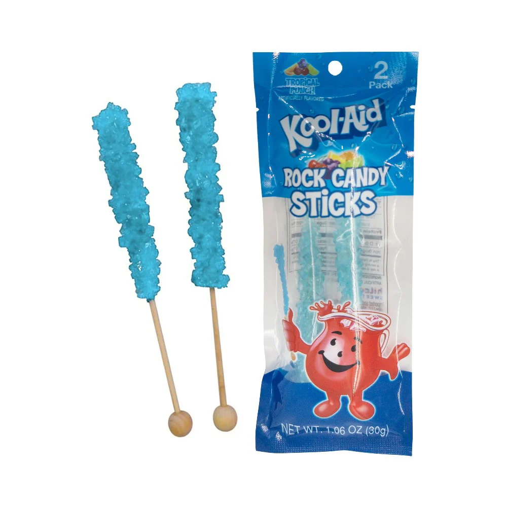 Kool Aid Rock Candy Sticks Tropical Punch 1.6oz (30g)