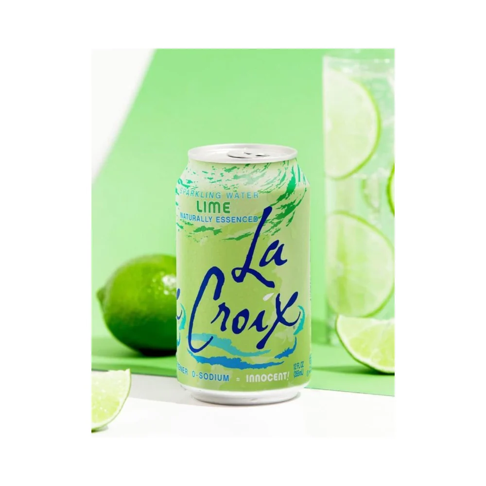 La Croix Sparkling Water Lime 355ml - Image 3