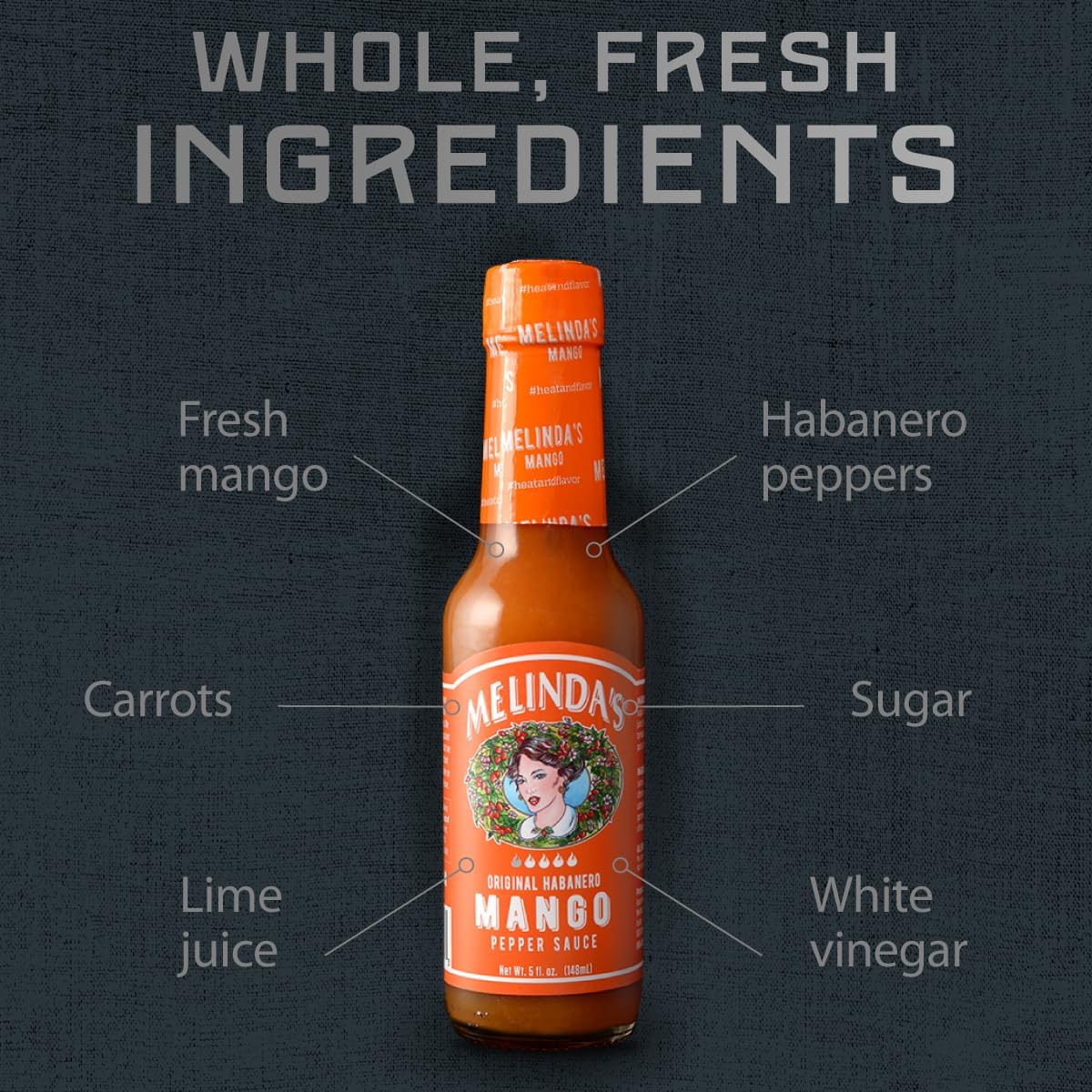 Melinda's Mango and Habanero Pepper Sauce 5oz (148ml) - Image 8