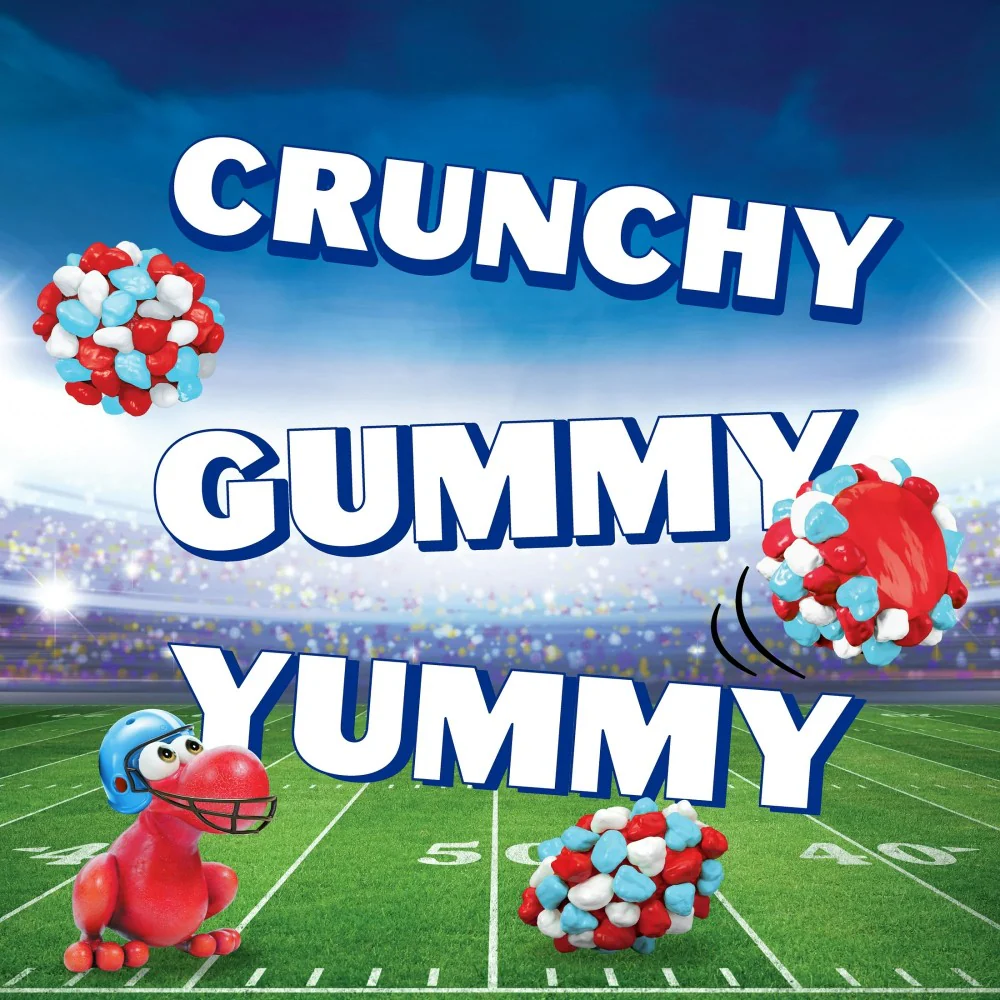 NERDS Gummy Clusters Candy, Berry Punch Rush, Crunchy and Gummy 3oz (85g) - Image 2