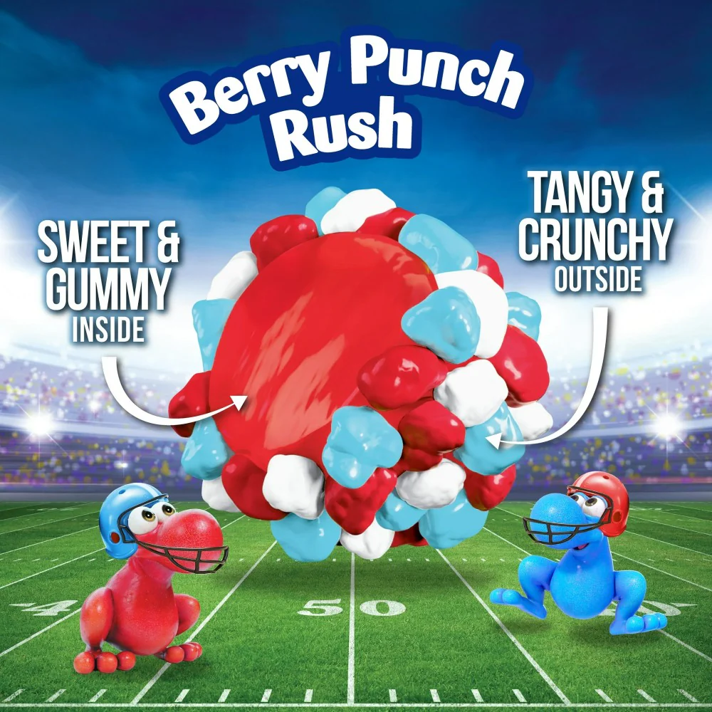 NERDS Gummy Clusters Candy, Berry Punch Rush, Crunchy and Gummy 3oz (85g) - Image 3