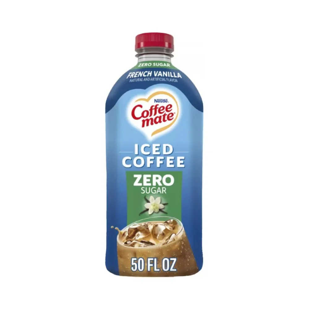 Nestle Coffee Mate Zero Sugar Iced Coffee French Vanilla Creamer 50oz (1.47L)