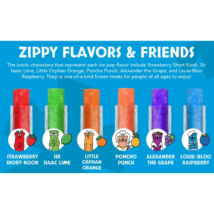 Otter Pops Original Assorted Fruit Ice Pops, 1.5 oz (28.3g) 80 Count Fruit Pops - Image 3