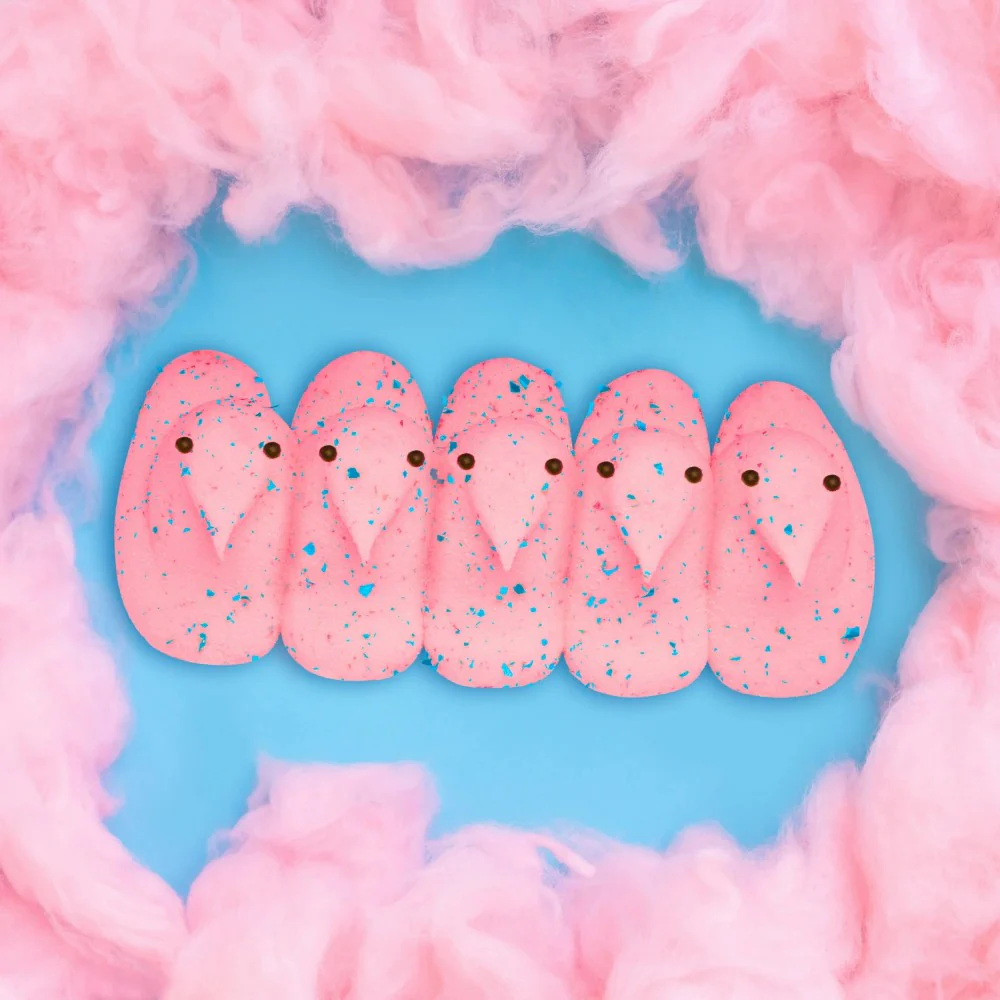 Peeps Easter Chicks Cotton Candy Marshmallow Candy 10ct 3oz (85g) - Image 2