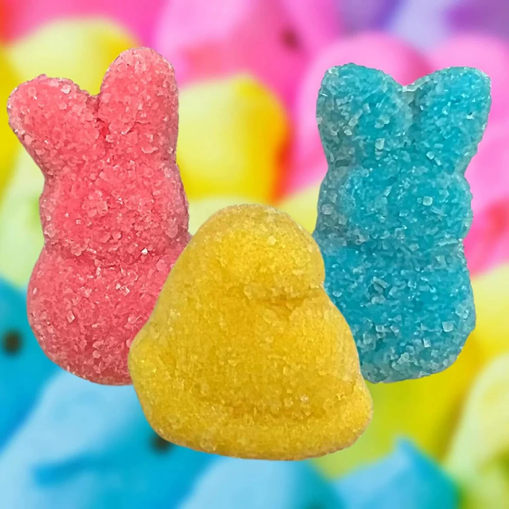 Peeps Easter Gummies Chicks Marshmallow Peg Bag 3.75oz (106g) - Image 2