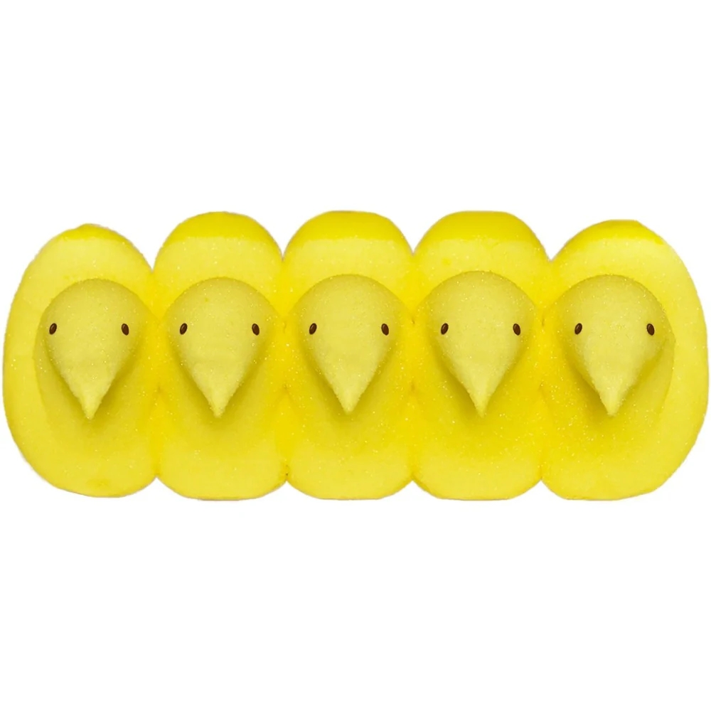 Peeps Easter Yellow Chicks Marshmallow 5 Count 1.5oz (43g) - Image 3