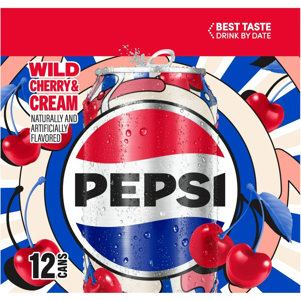Pepsi Wild Cherry & Cream 12oz (355ml) - Image 2