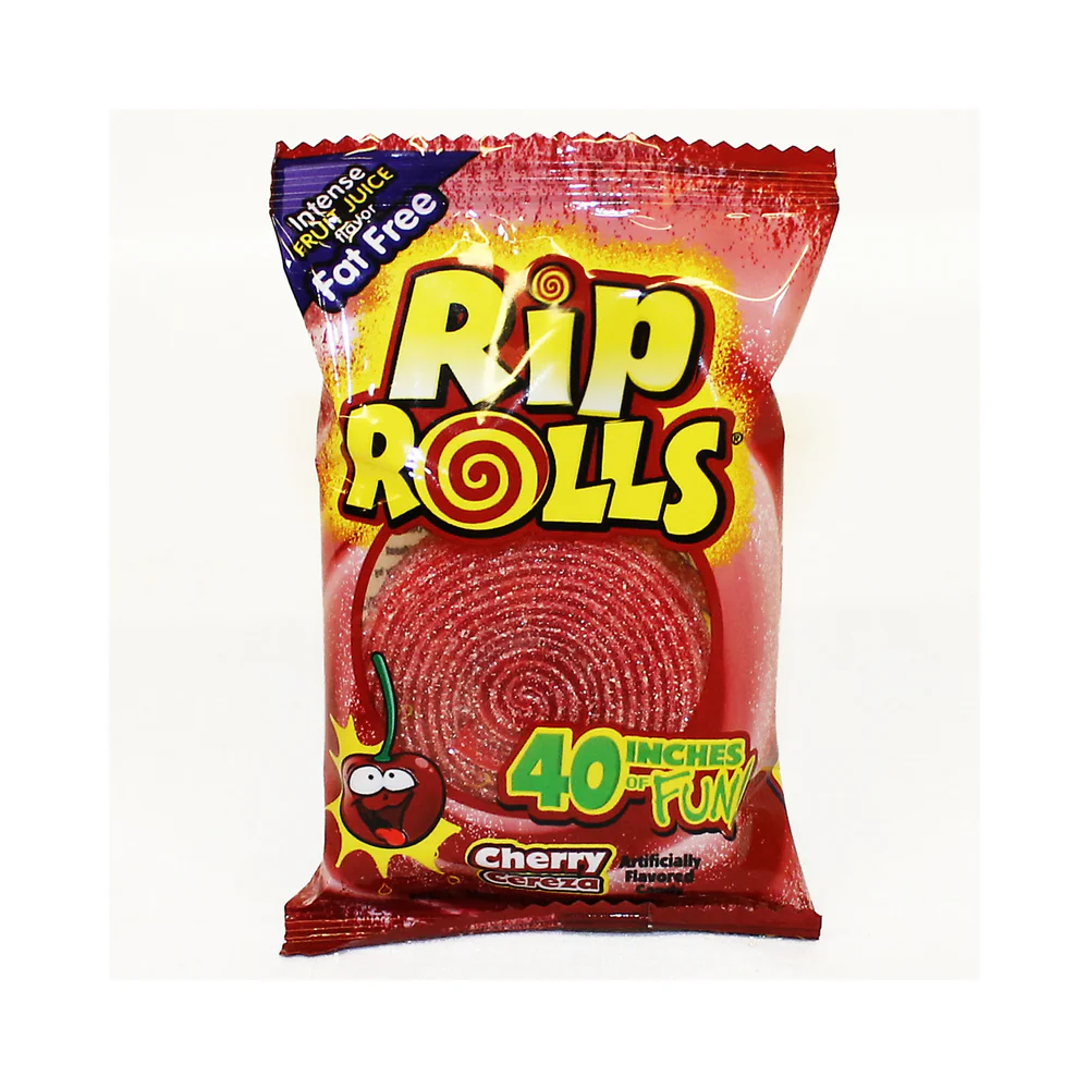 Rip Rolls Cherry 1.4oz (40g)