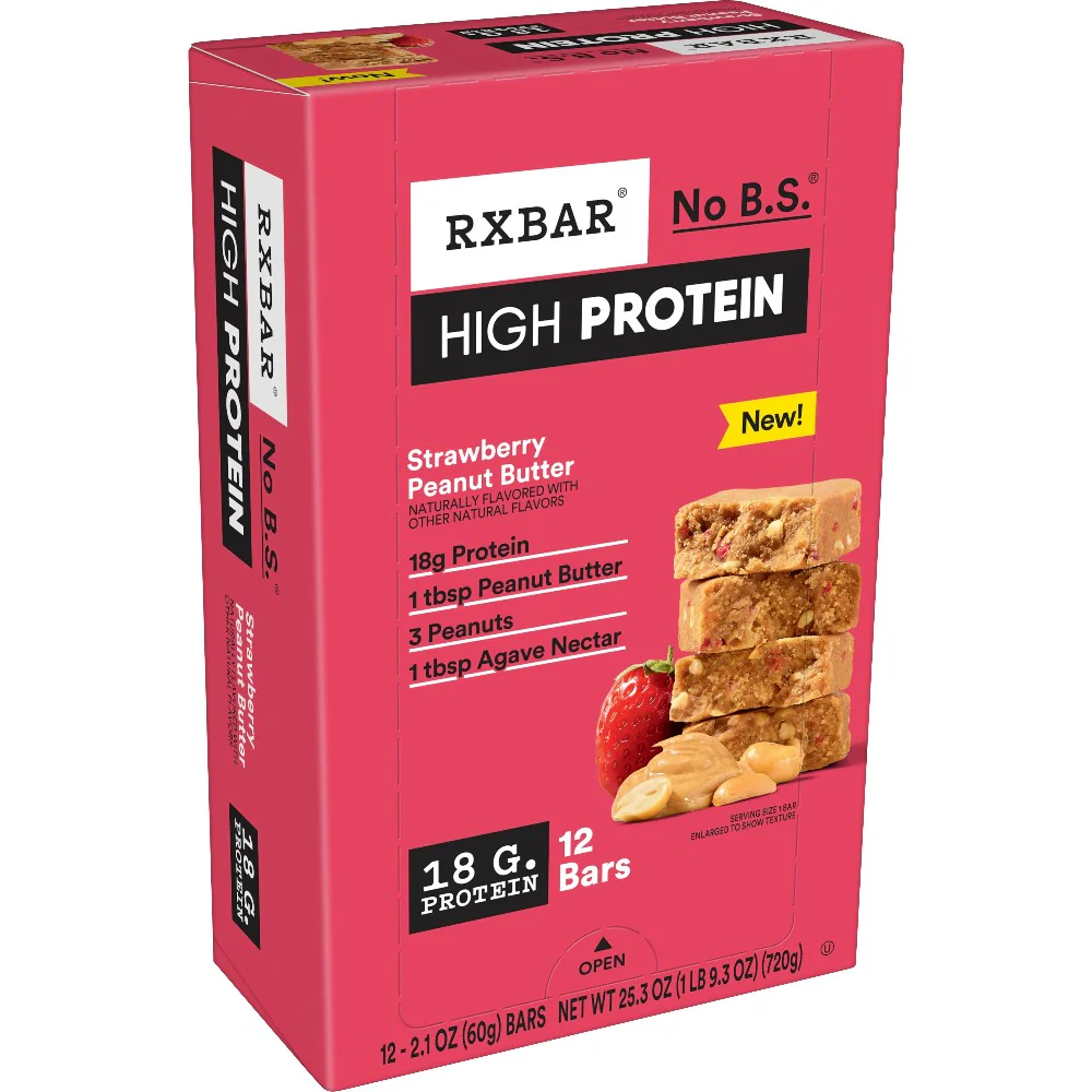RXBAR High Protein Strawberry Peanut Butter 2.1oz (60g) - Image 5