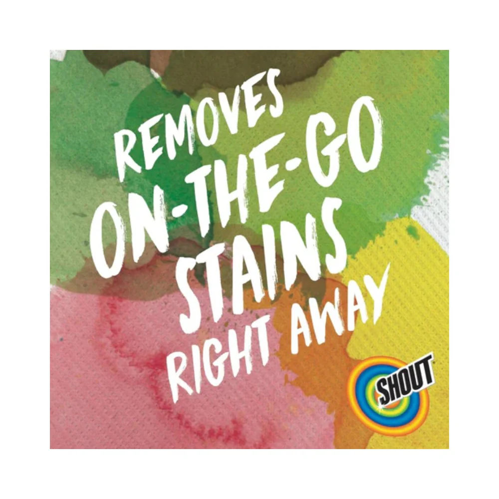 Shout Wipe & Go, Laundry Instant Stain Remover, 12 Wipes - Image 3