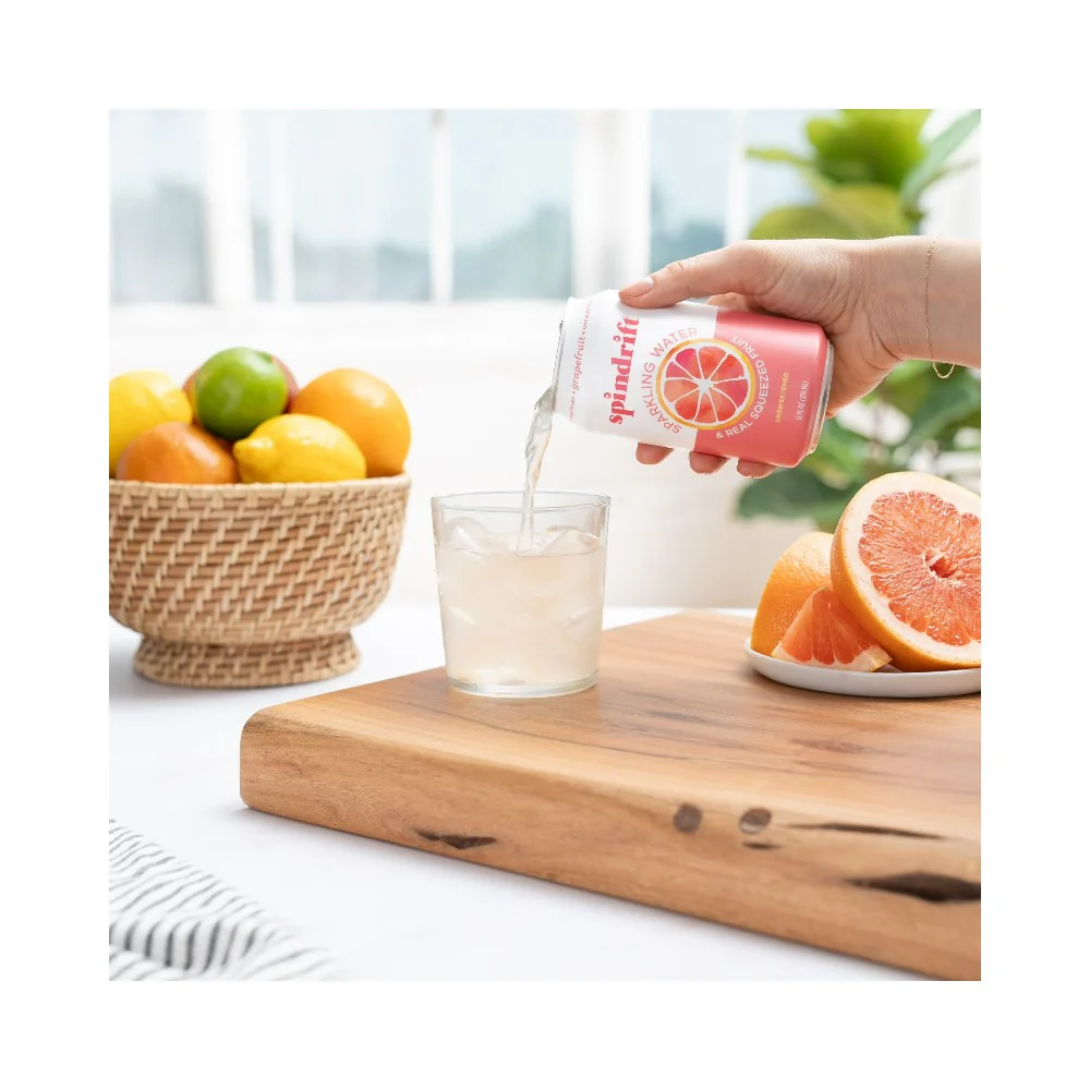 Spindrift Grapefruit Flavoured Sparkling Water 12oz (355ml) - Image 4