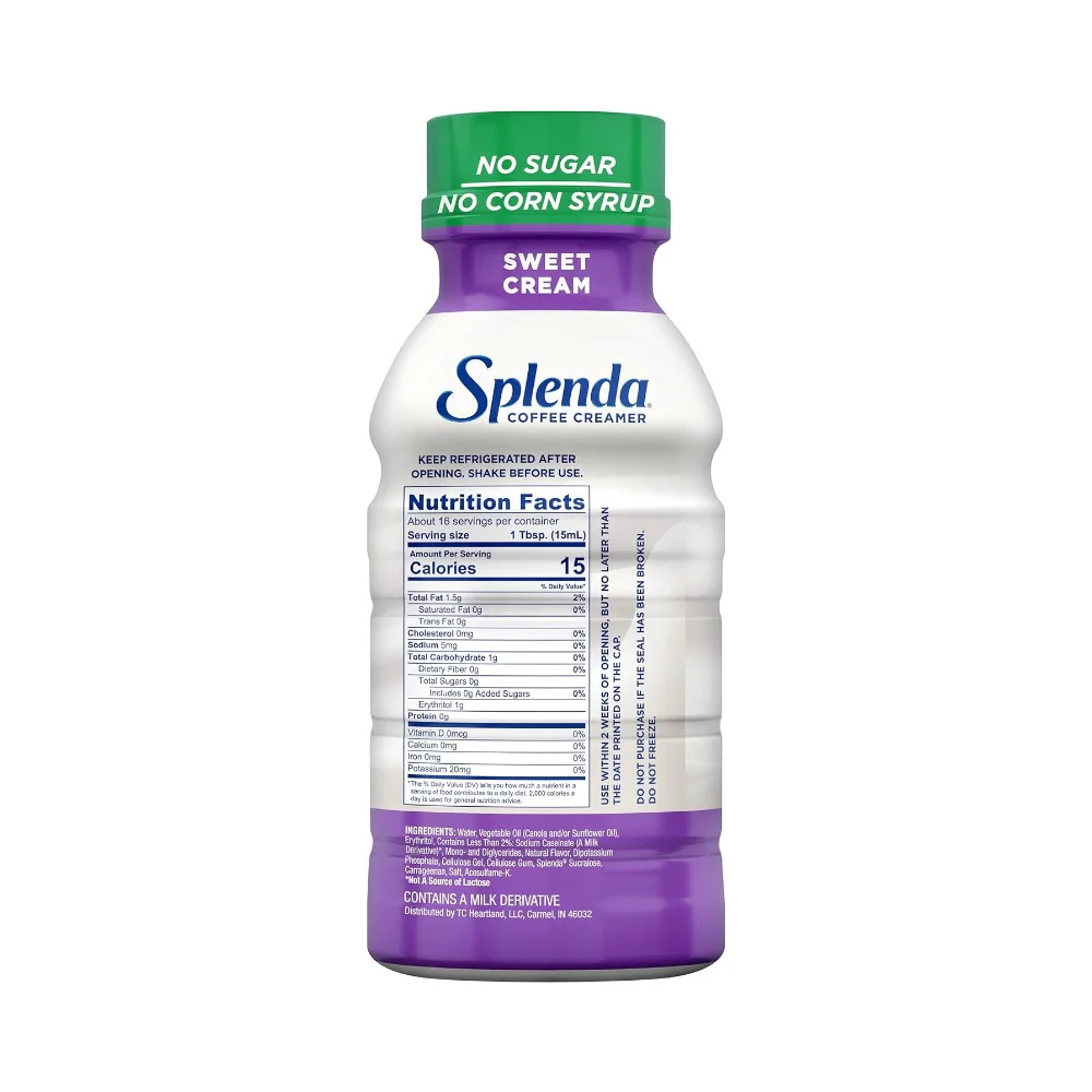 Splenda Coffee Creamer Sweet Cream No Sugar 8oz (237ml) - Image 2