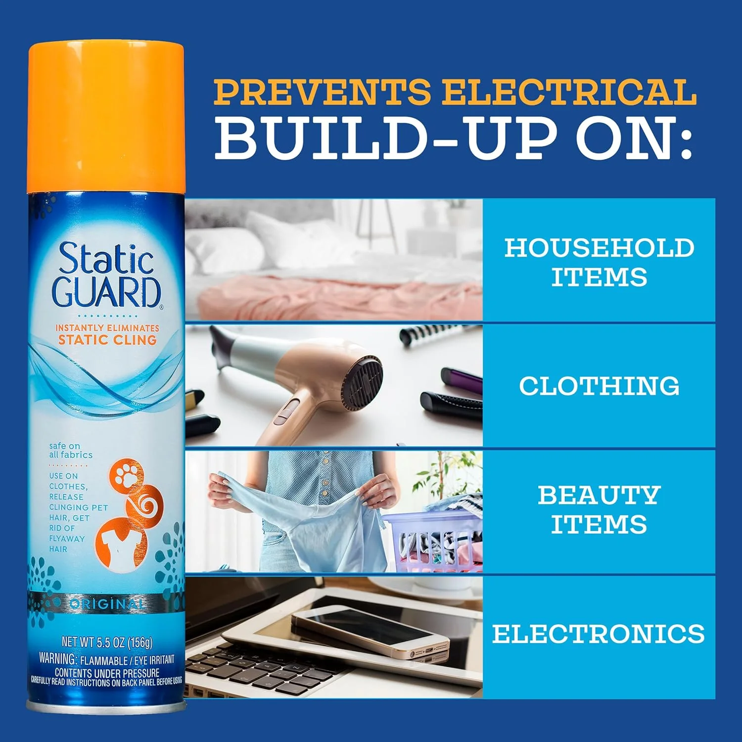 Static Guard Static Cling Spray 5.5Oz (156g) - Image 3
