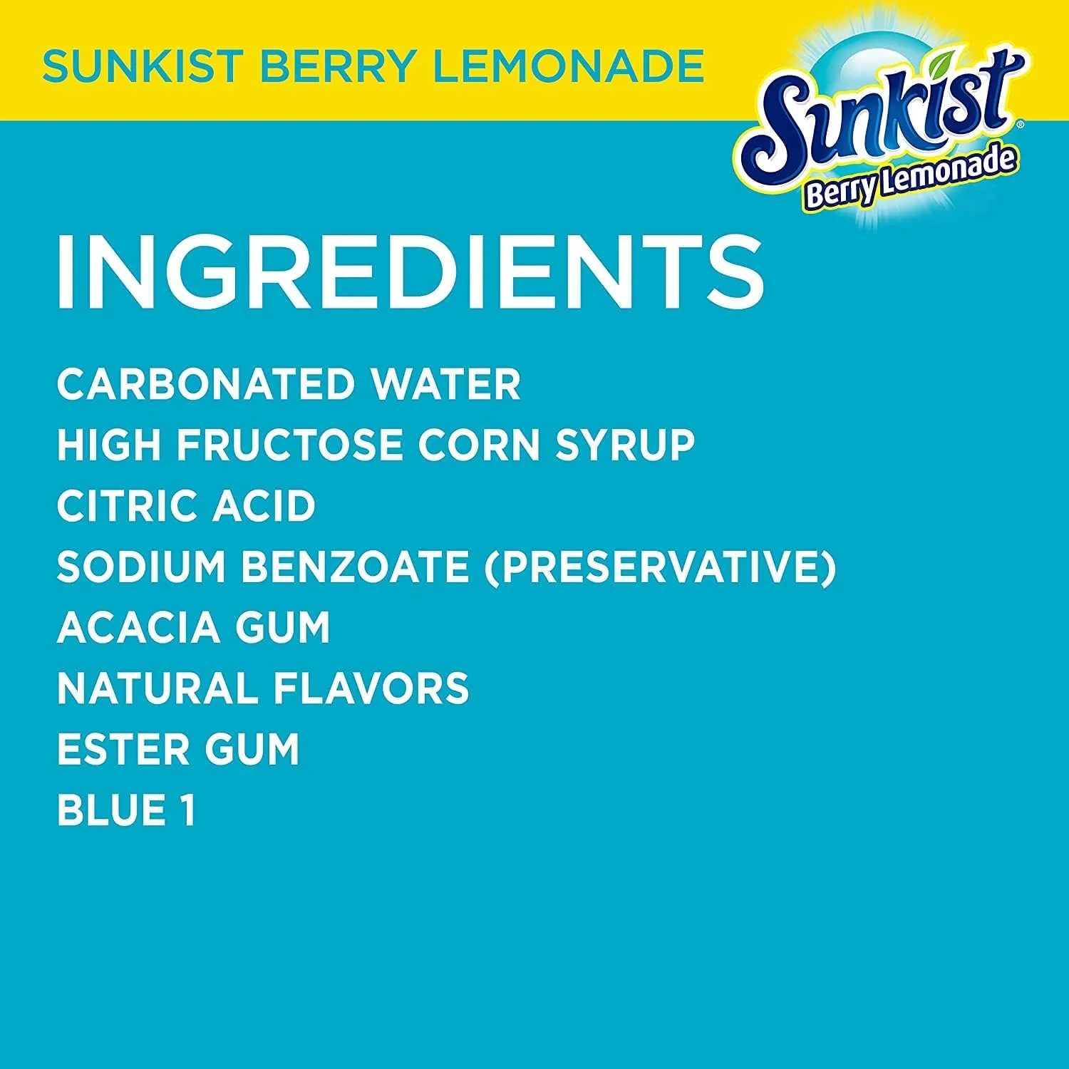 Sunkist Berry Lemonade 12oz - Image 3