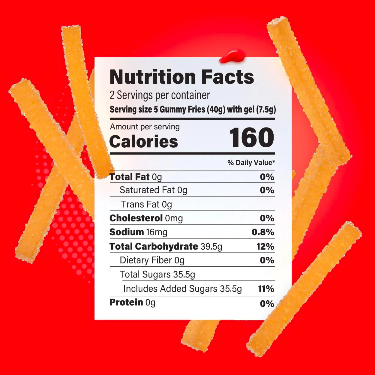 That's Sweet Gummy Fries with Ketchup 3.35oz (95g) - Image 5
