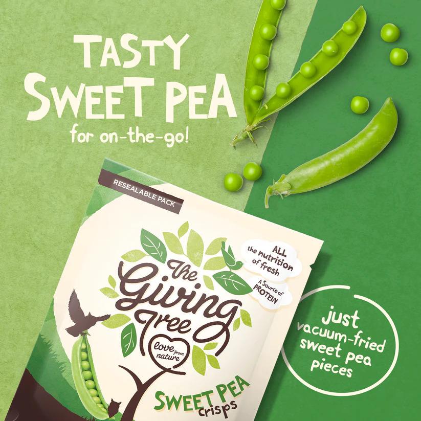 The Giving Tree Vaccum Fried Sweet Pea Crisps 36g - Image 2