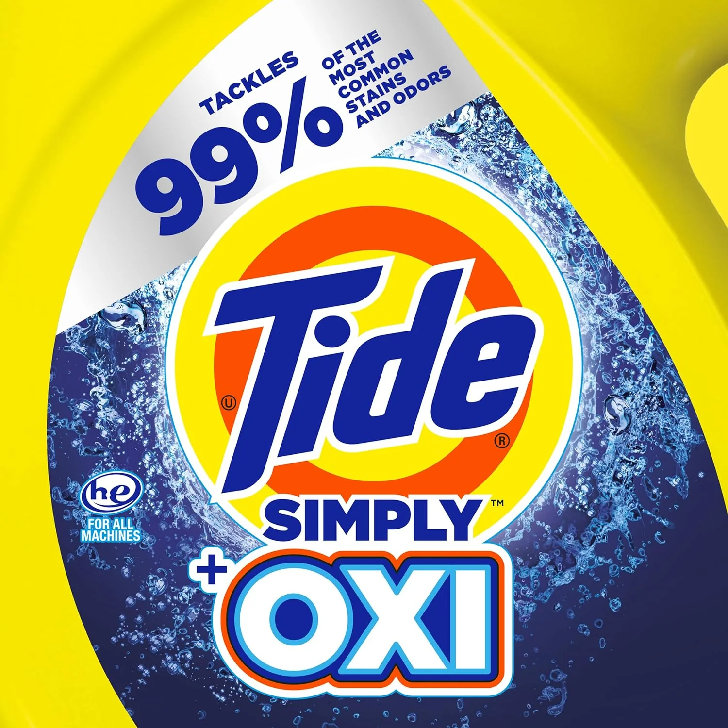 Tide Liquid Simply Odour Plus OXI Rescue Fresh Linen 20 Loads 31oz (917ml) - Image 3